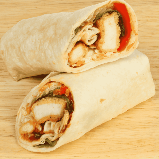 Spicy Chicken Goujon Wrap