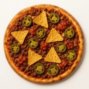 Chilli Mince Nacho Pizza